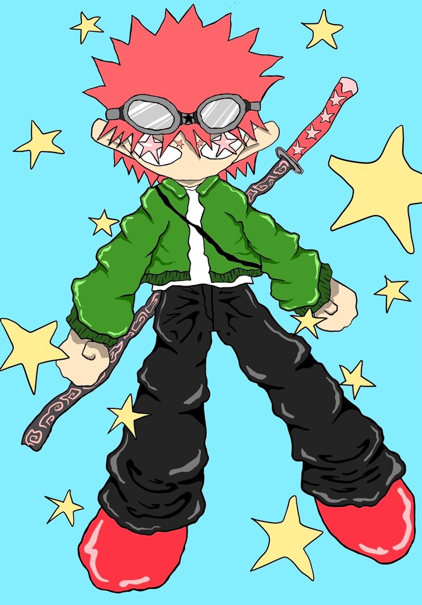 ラッパーの方に刺さる絵柄のイラストを描いています オリジナルのジャケ写イラスト制作 イメージ5