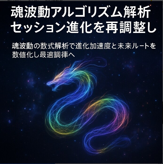 魂波動アルゴリズム解析セッション進化を再調整します 魂波動の数式解析で進化加速度と未来ルートを数値化し最適調律へ イメージ6