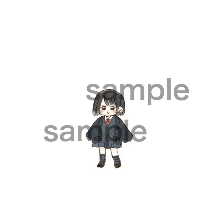 ゆるかわいいふわふわミニキャラ描きます ちいこいサイズとふわふわの色味であなたのキャラを産み出します イメージ1