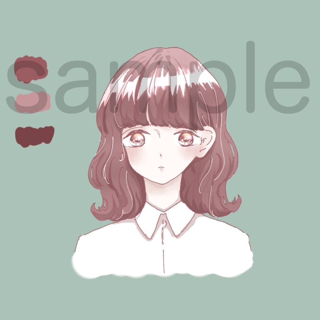 かわいい女の子を描きます SNSのアイコンなどにどうですか イメージ3