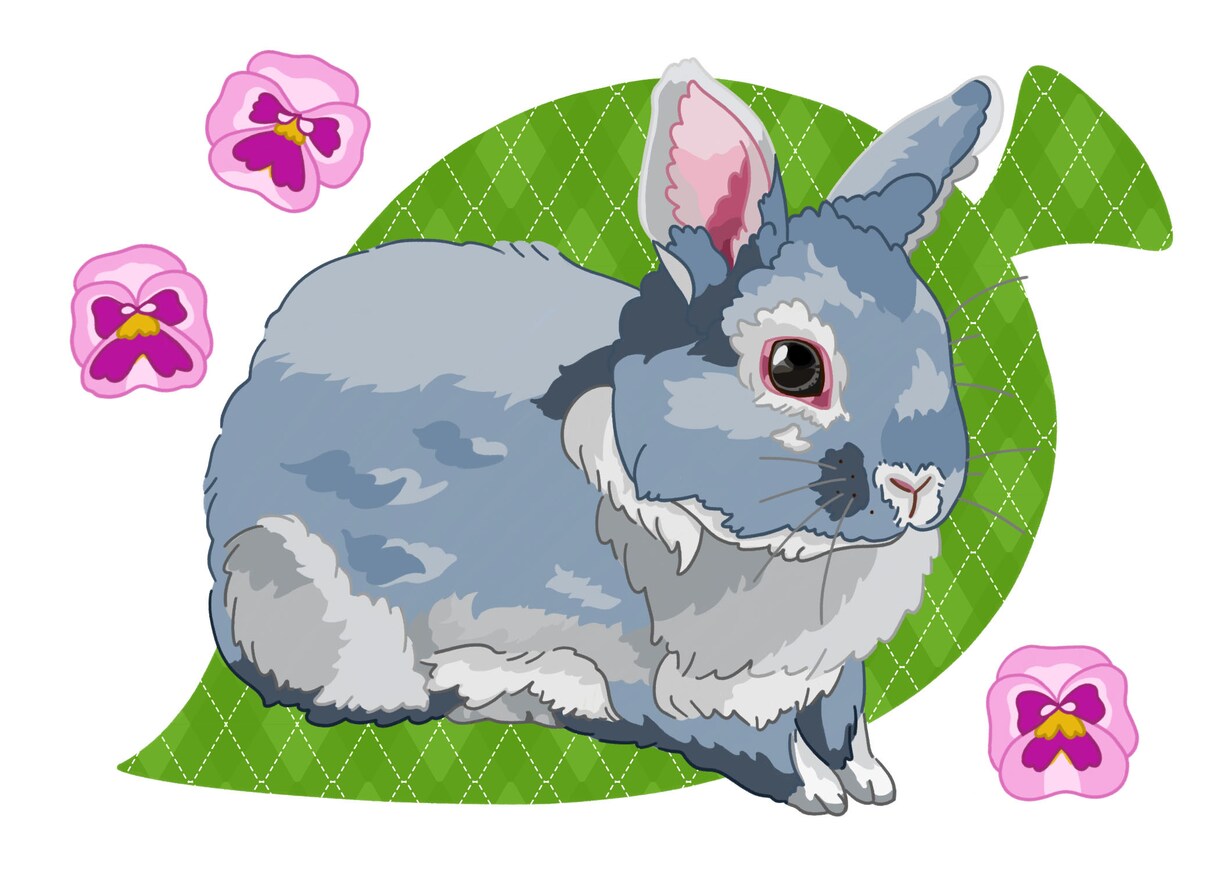 シンプルタッチでペットのイラスト描きます お写真を元に見本のようなタッチで制作いたします！ イメージ3