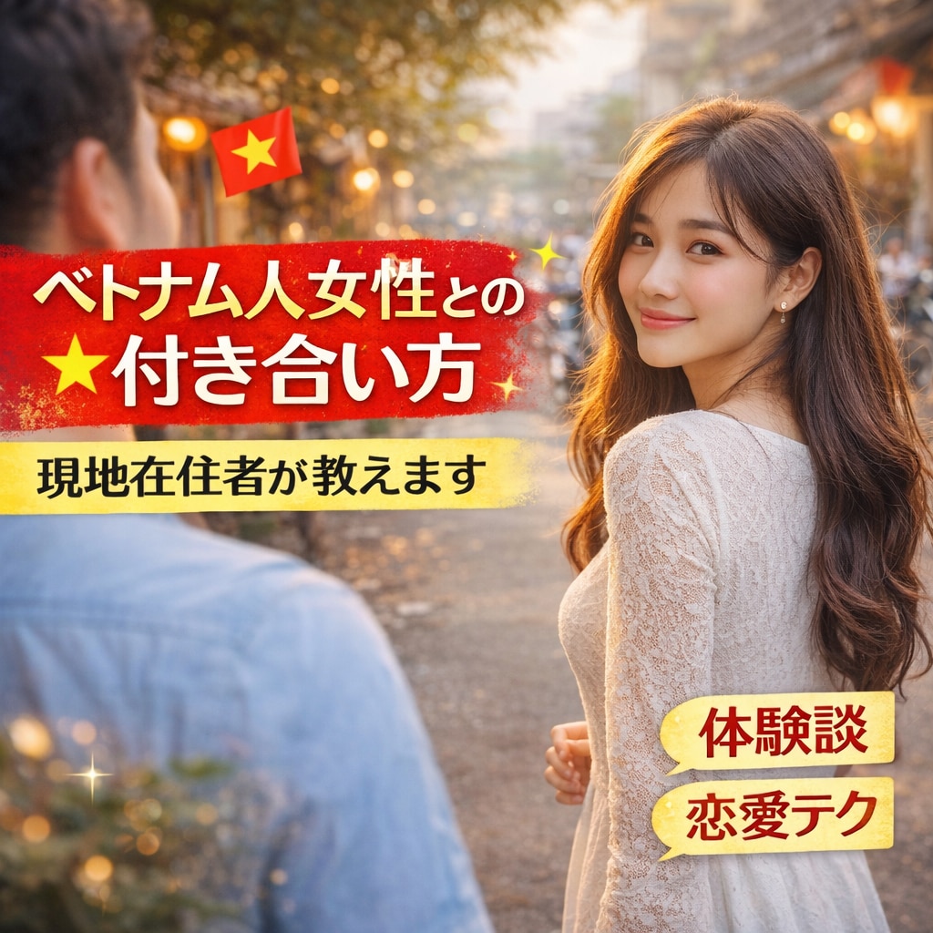 ベトナム人女性との付き合い方を現地在住者が教えます 在住者目線で恋愛観、文化の違い、NG行動まで徹底アドバイス イメージ1
