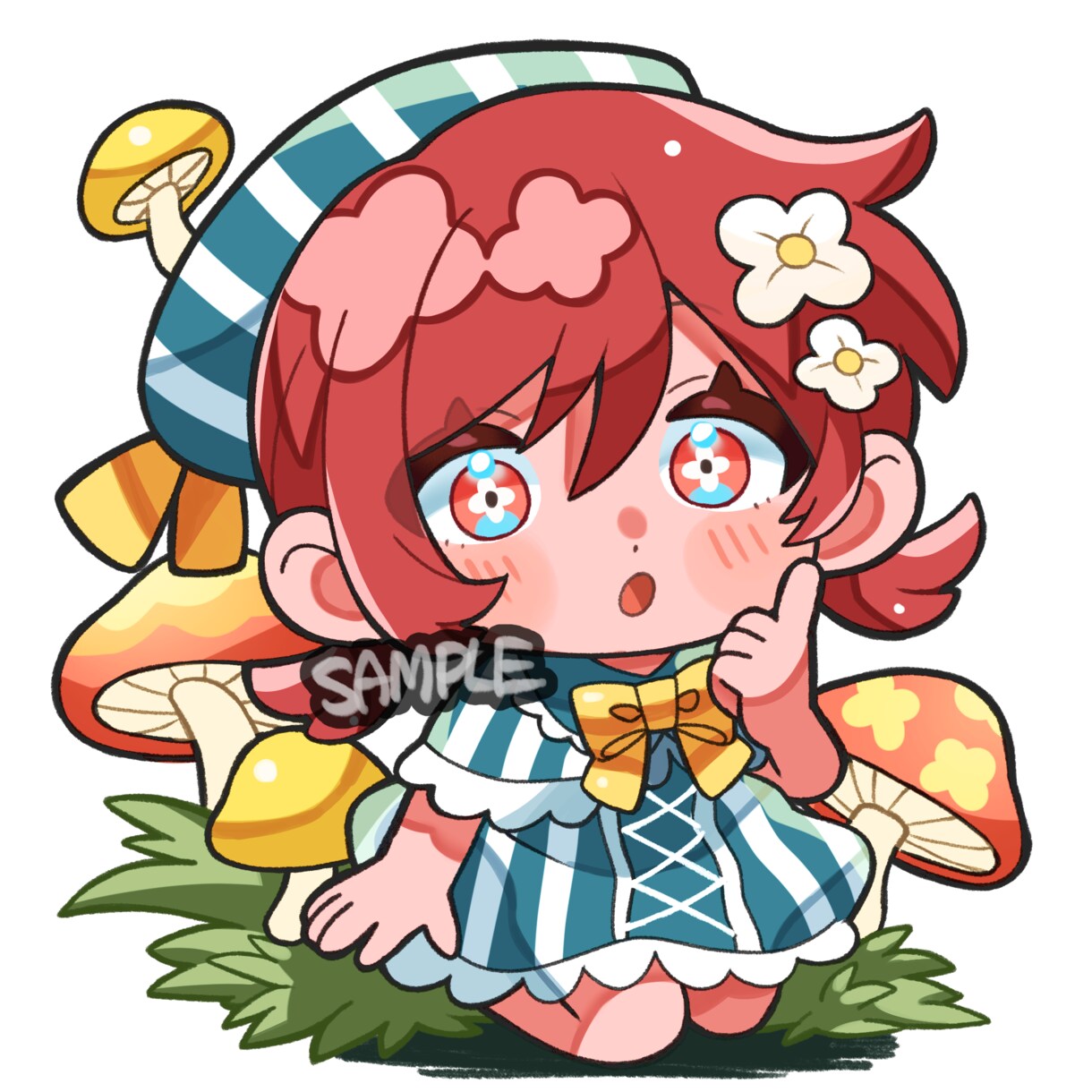可愛い系のミニキャラを描きます SNSアイコンにも利用できる2頭身のミニキャラを作成します イメージ4