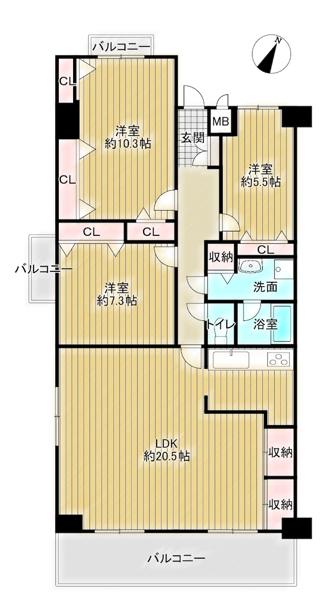間取り図【@1000円～】作成します １K ～戸建てまで迅速に対応します。@1000円～ イメージ2