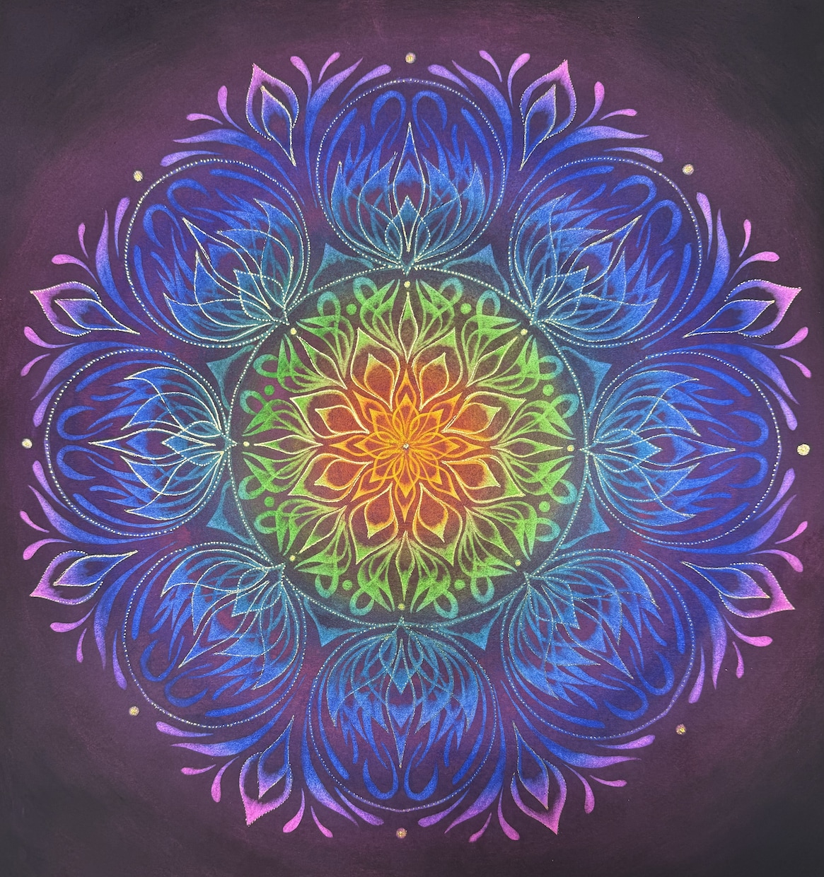 スピリチュアルアーティストが必要な画を描きます あなただけの曼荼羅を描きます。 イメージ3