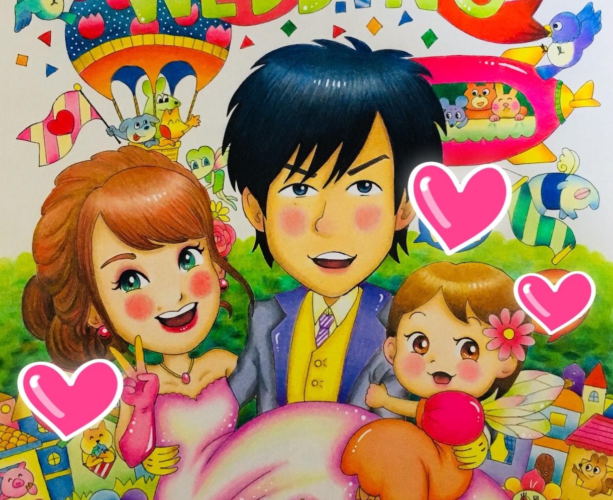 色鉛筆で似顔絵描きます 今だけ1000円！プレゼントや記念にいかがですか？ イメージ2