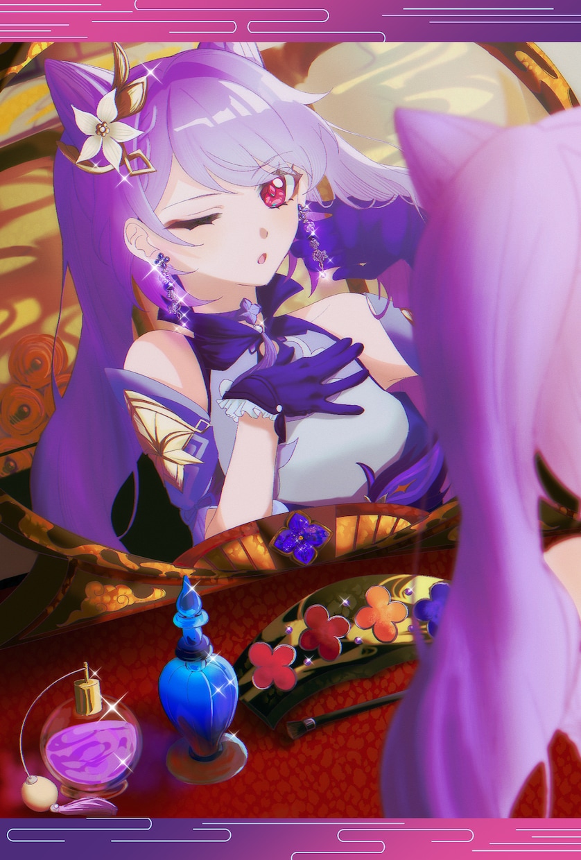 VTuber様向けキラキラ可愛い1枚絵を制作します 商用利用込み！キラキラ可愛いイラストを最短2日でお手元に！ イメージ2