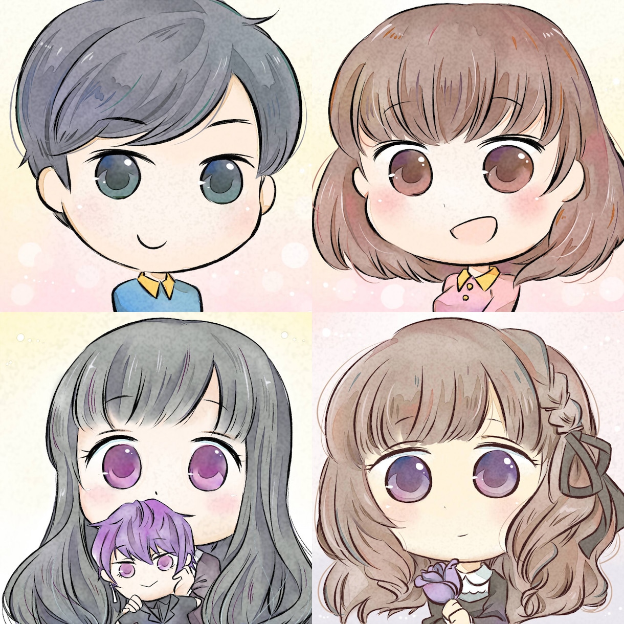 ゆるふわ系のキャラクターイラストを描きます SNSのアイコン、ブログのプロフィールなどに★ イメージ3