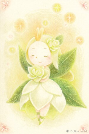 【贈り物やお守りに】＊あなたの誕生花の妖精アートをお描きします＊ イメージ1