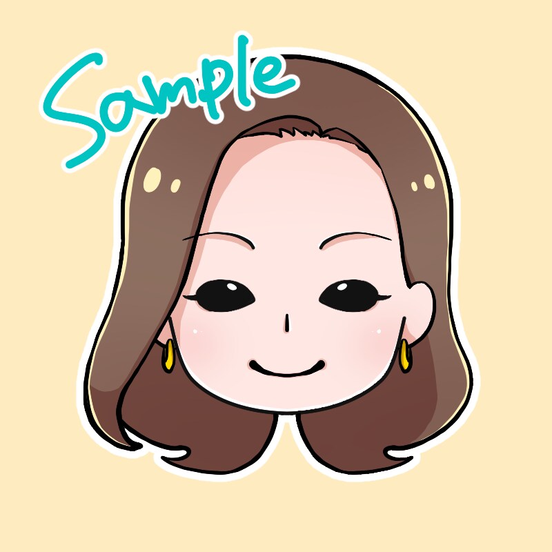 アイコンイラスト作成します 似顔絵風可。SNS、YouTube等のアイコンを作成します イメージ4