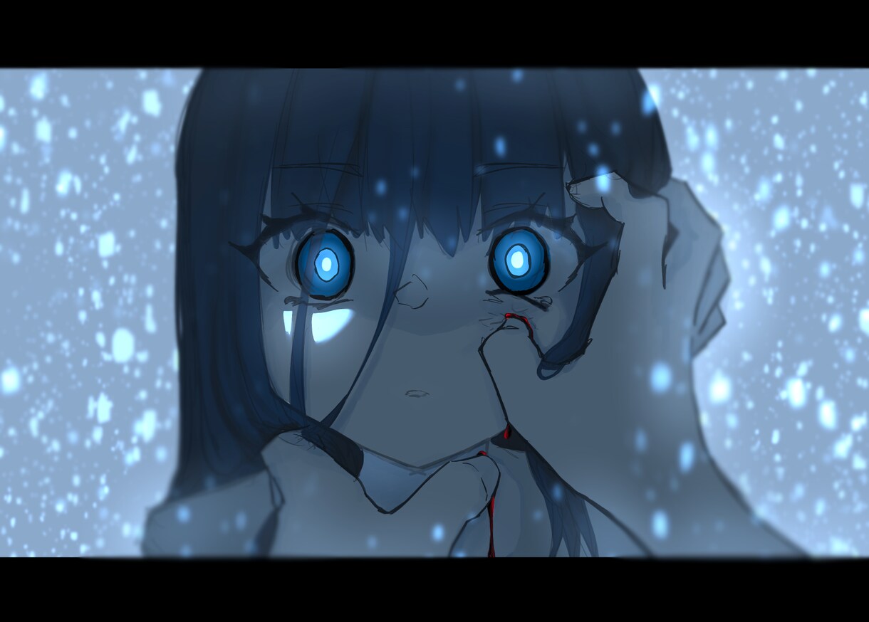 ダーク・不穏な雰囲気のイラストを制作します 歌ってみた/MV用サムネ対応。 イメージ1