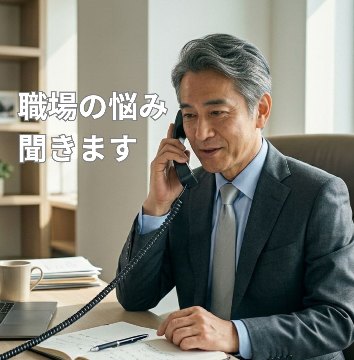 パワハラ・転職・退職、職場の悩みに寄り添います 30年の職場経験と300件以上の相談実績が、あなたの味方です イメージ1