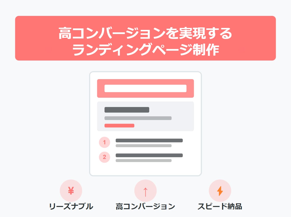 リーズナブルな価格でLP制作を承ります インパクトのあるLPをリーズナブルな価格で提供致します イメージ1