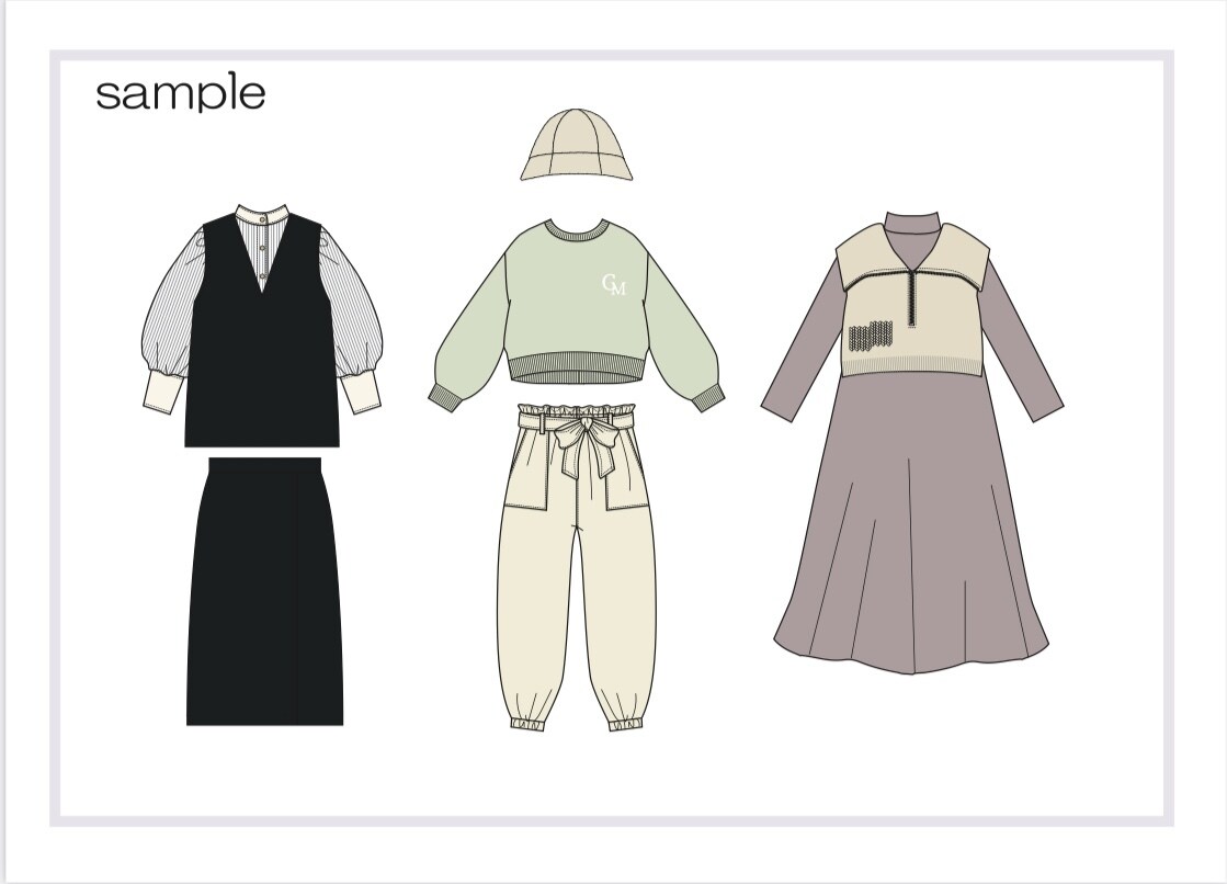 ハンガーイラスト(絵型)作成致します アパレル現役デザイナーが作製します イメージ1