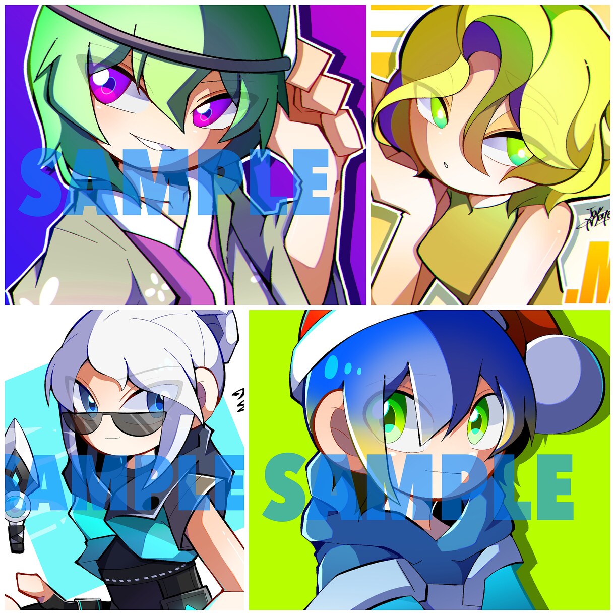 カラフルカートゥーンなアイコン描きます カラフルでカートゥーン風のポップなsnsアイコンです。 イメージ2