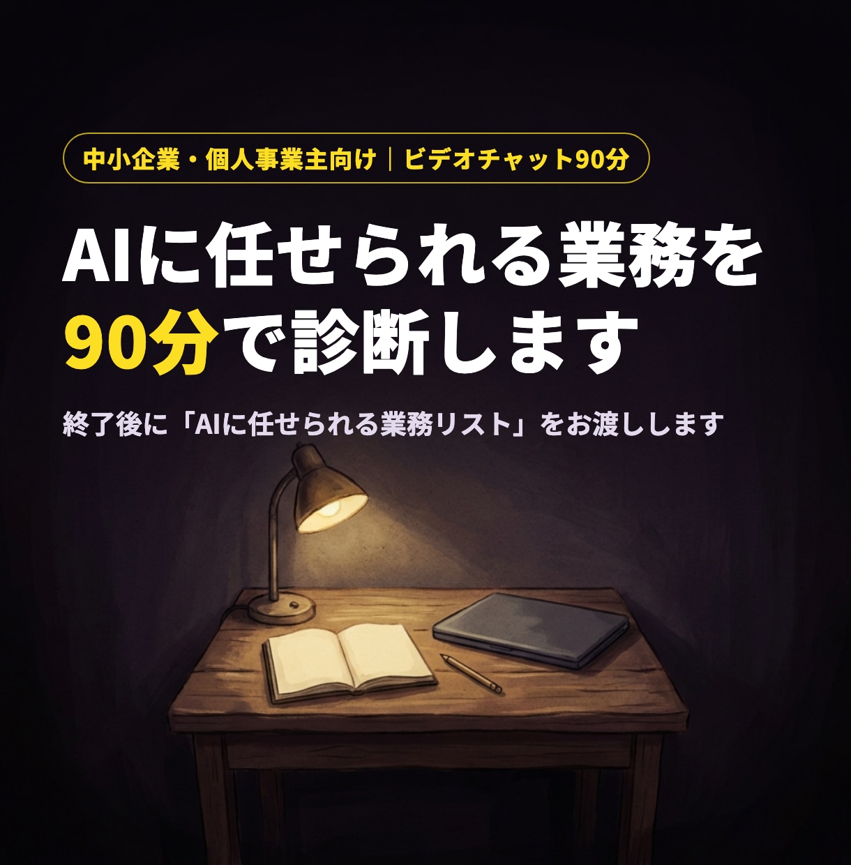 AIに任せられる業務を90分で診断します 調べもの・資料づくりから、AIに任せられる仕事を探す90分 イメージ1