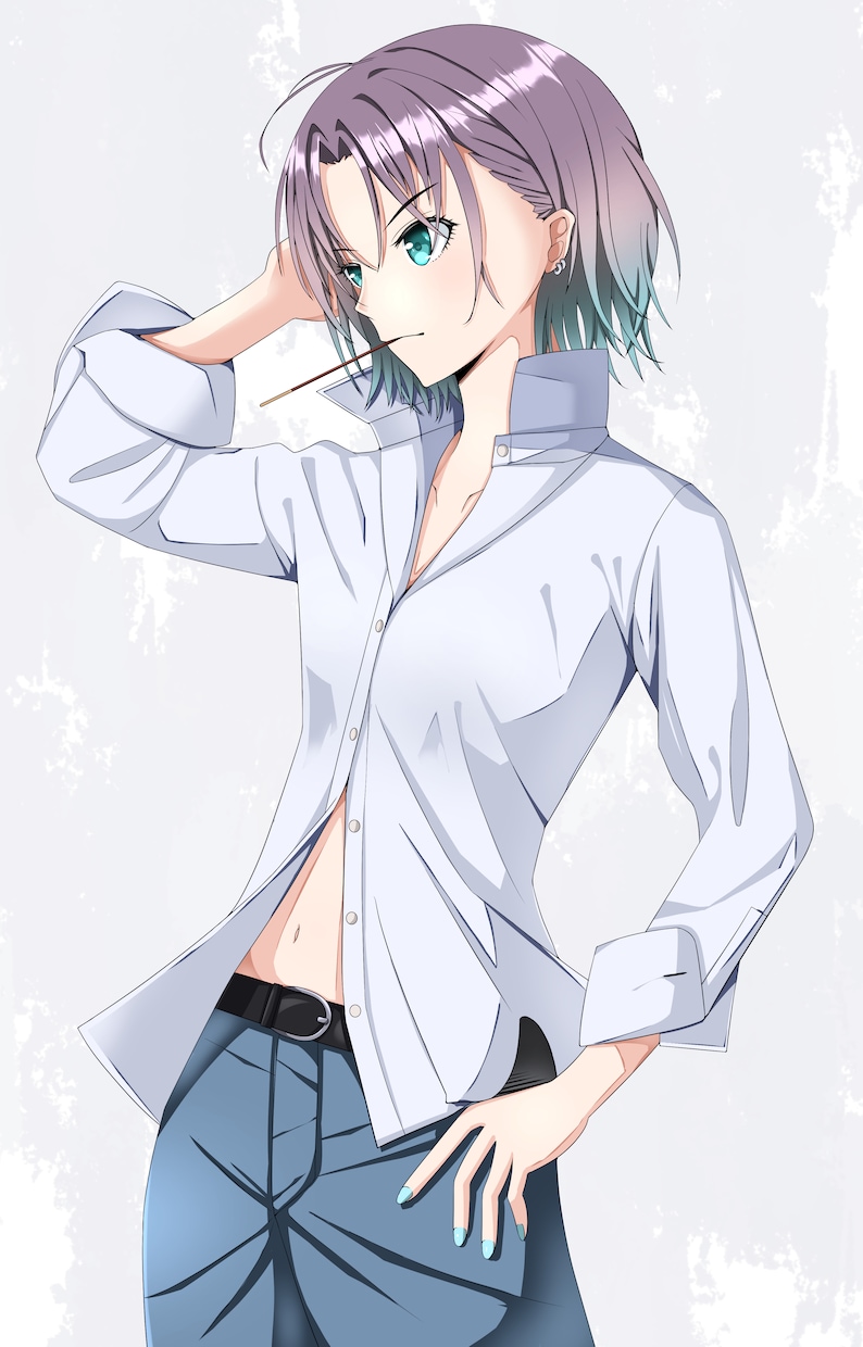 女の子の一枚絵を描きます ボーイッシュな女の子が結構得意です イメージ2