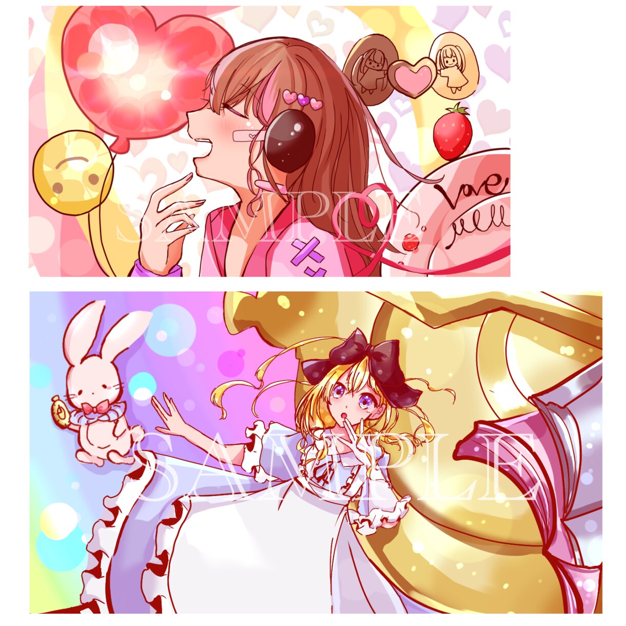 アイコン、歌ってみたイラストなど幅広く対応します かわいくてキラキラとしたあなただけのイラストを制作します！ イメージ3