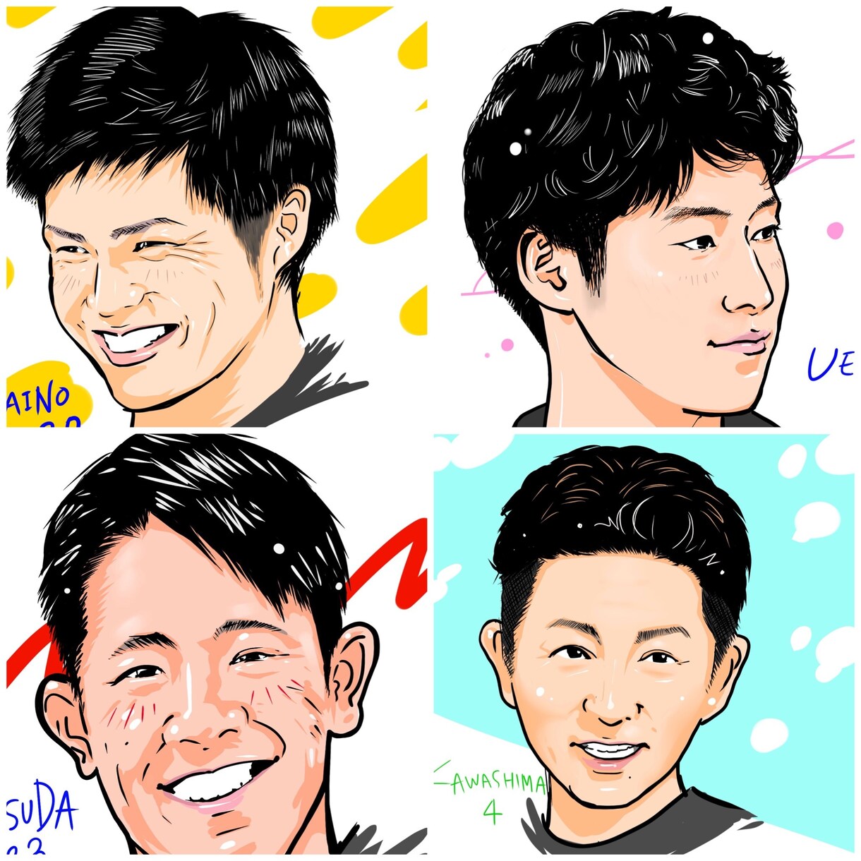 リアルめなイラストお描きします 写真をもとに、サンプル画像のような似顔絵をお描きします。 イメージ2