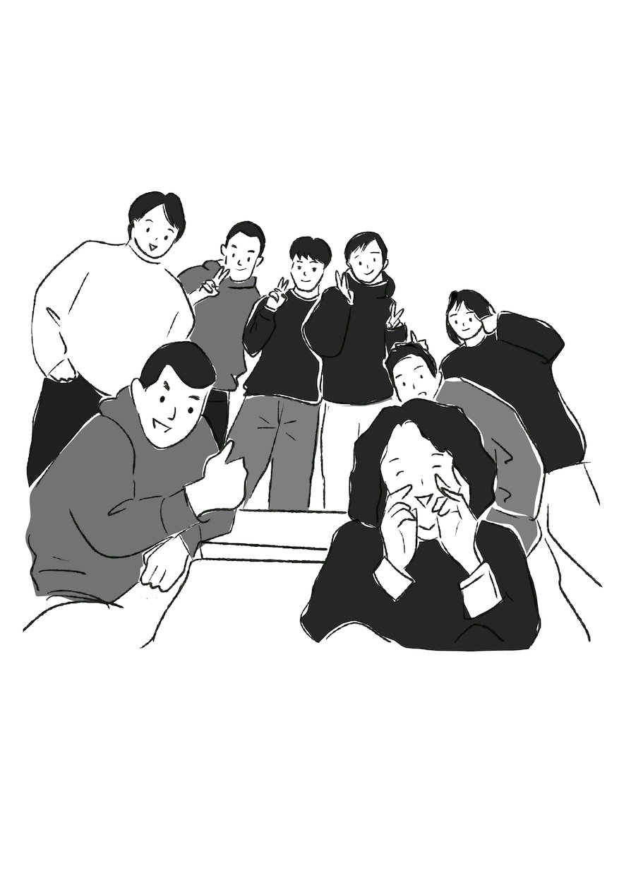 大切なご家族の「今」を、似顔絵に残します 手描きならではの温もりで ご家族の思い出を丁寧に描きます。 イメージ1