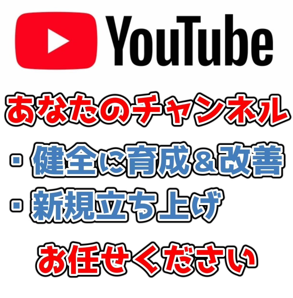 YouTubeでお悩みの方のコンサルします 健全で確実な方法でYouTubeを伸ばす方法を伝授 イメージ1