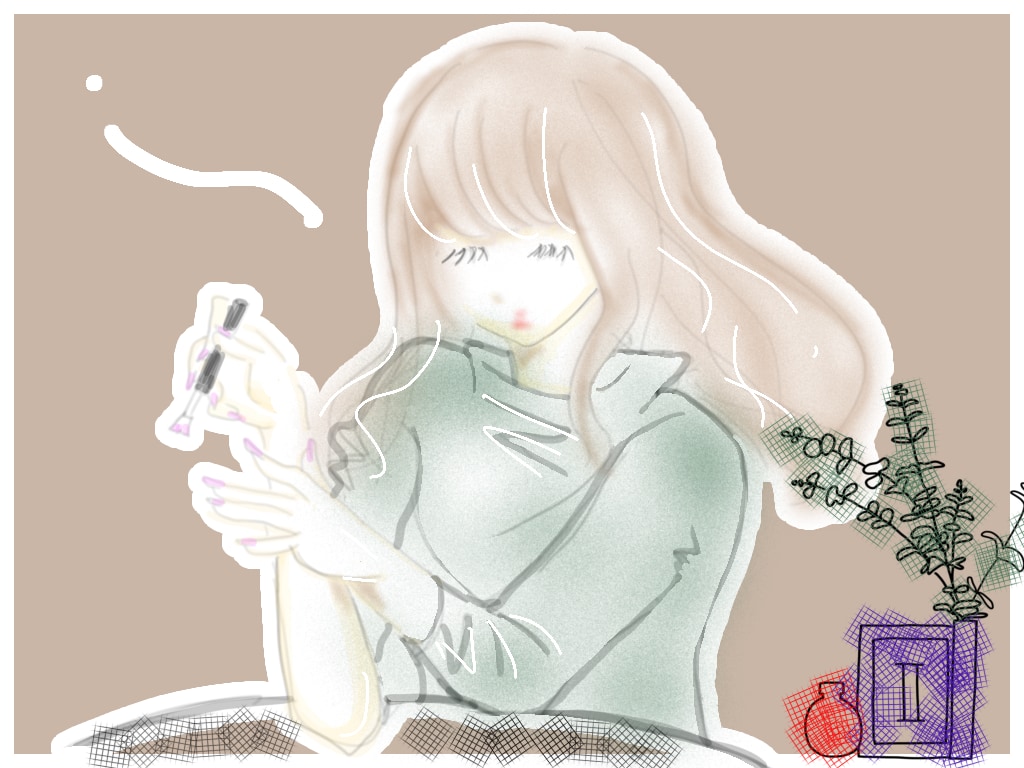 インスタ等で使える韓国風やポップ画描きます 横顔と後ろ姿とポップ画を描く人です。 イメージ5