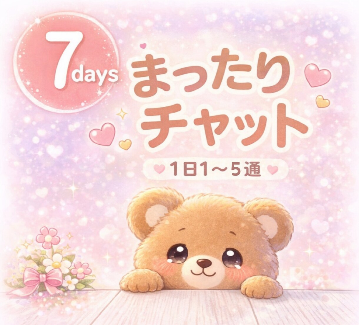 7日間♡まったり♡どんな話も受け止めます 話し相手・雑談・愚痴・女友達・彼女風・なんでも♡ イメージ1