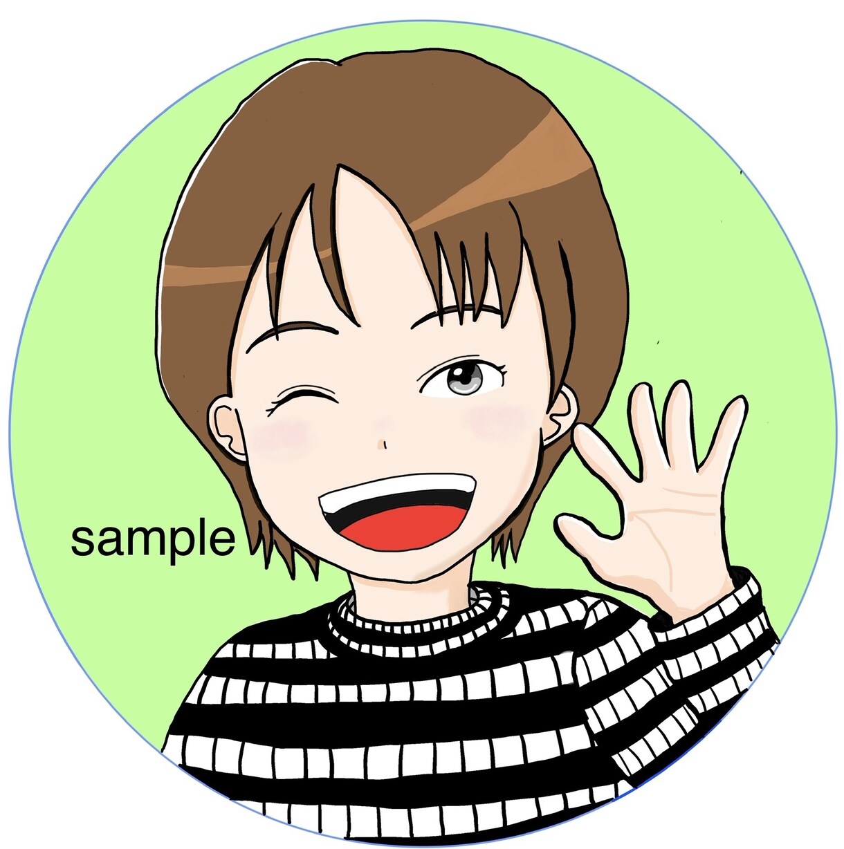 シンプルなあなただけの雰囲気イラストを描きます 「小物やポーズ」サービスします！ イメージ3