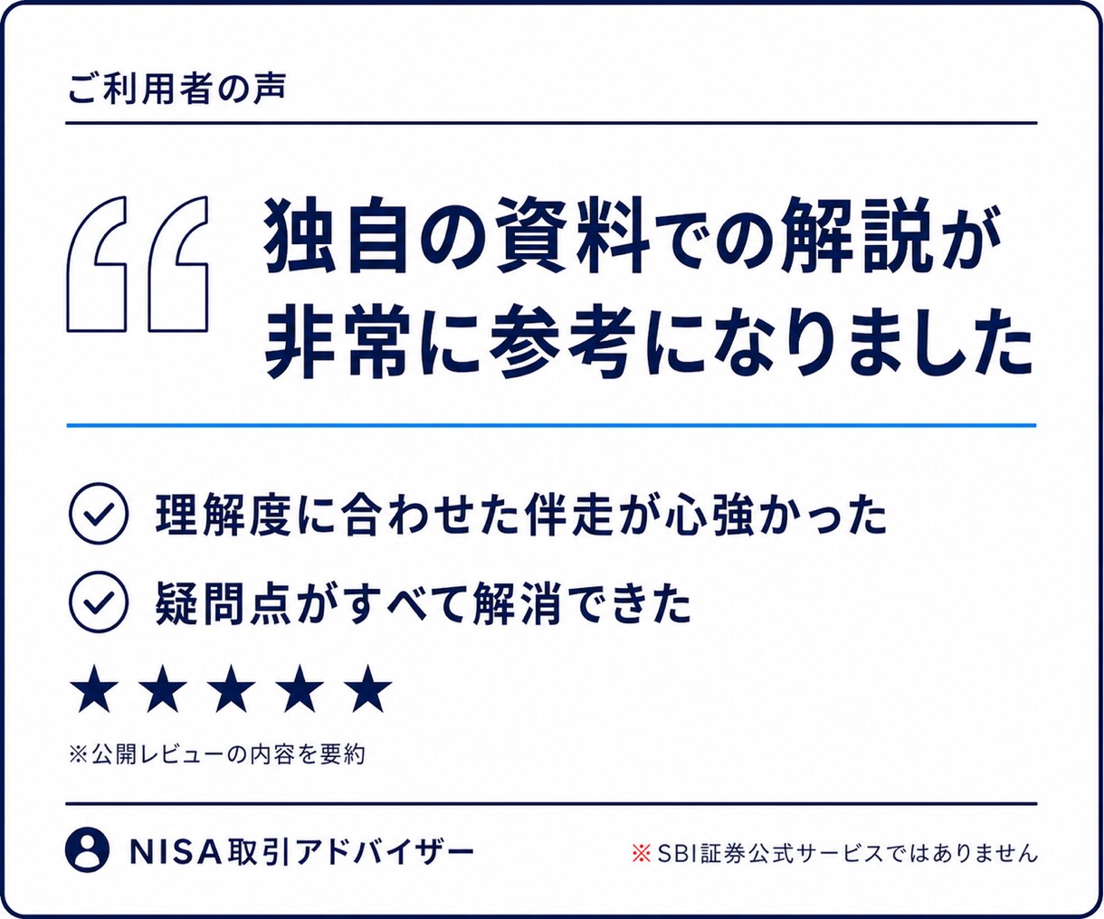 SBI証券の新NISA設定・買付を解決します 口座開設後の迷子を60分で整理|画面共有付き イメージ5