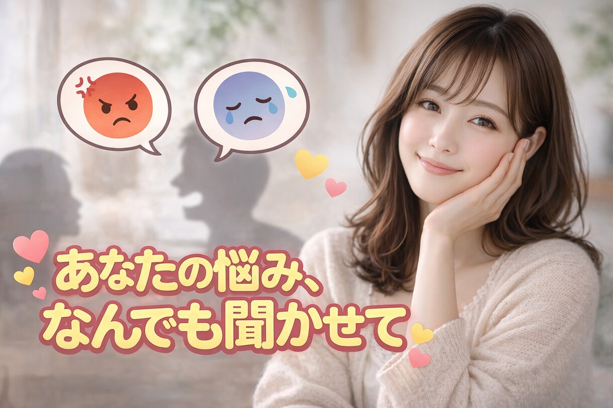 頑張り屋のあなたに寄り添い、愚痴聞きます お仕事/学校/恋愛/家族/友人/..なんでも愚痴って◎ イメージ1