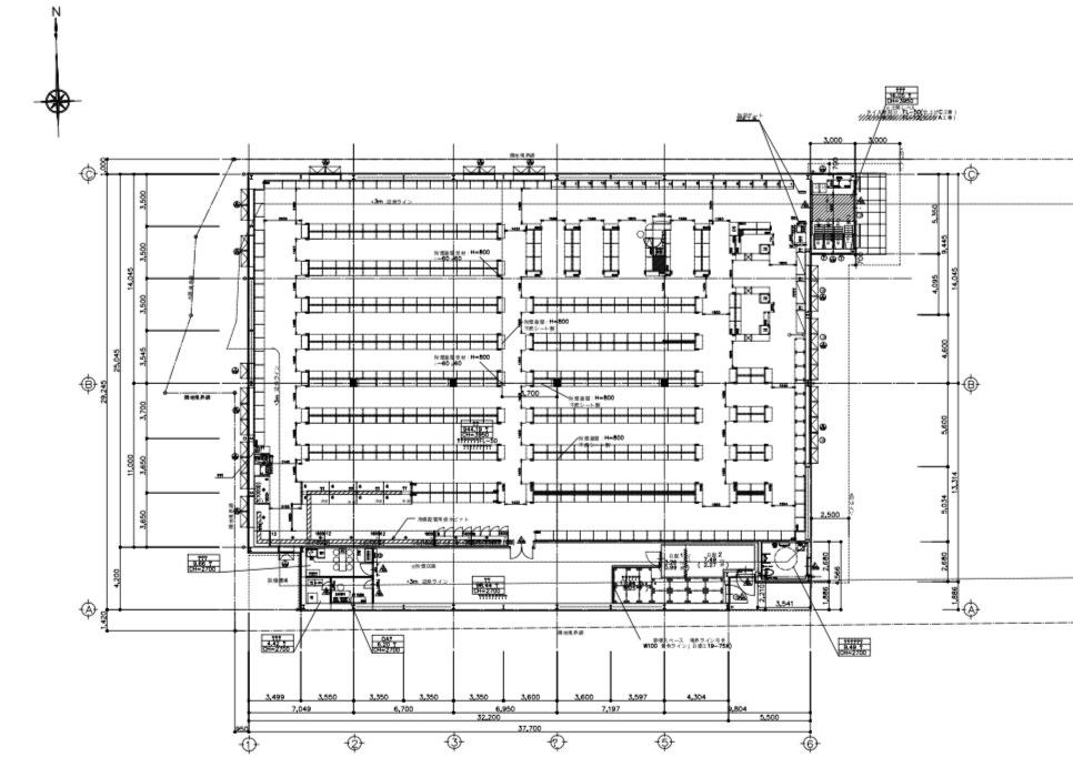 ＣＡＤで図面作成のお手伝いをします 鉄骨造ＲＣ意匠図を作成いたします イメージ3
