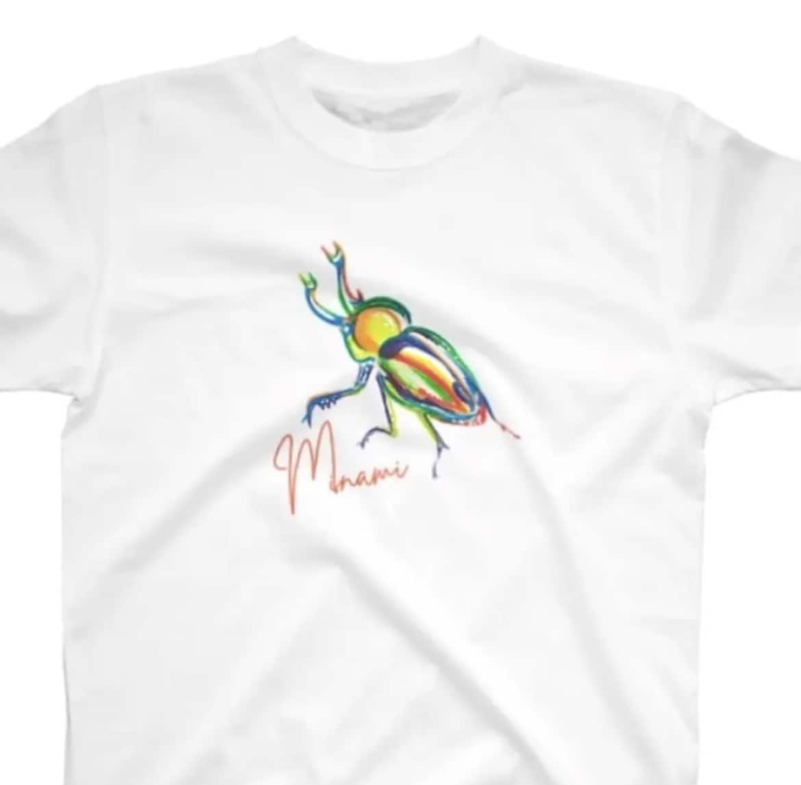 世界に一つだけ！お名前入り昆虫Tシャツお届けします 【名入れTシャツ・送料無料】ニジイロクワガタ イメージ5