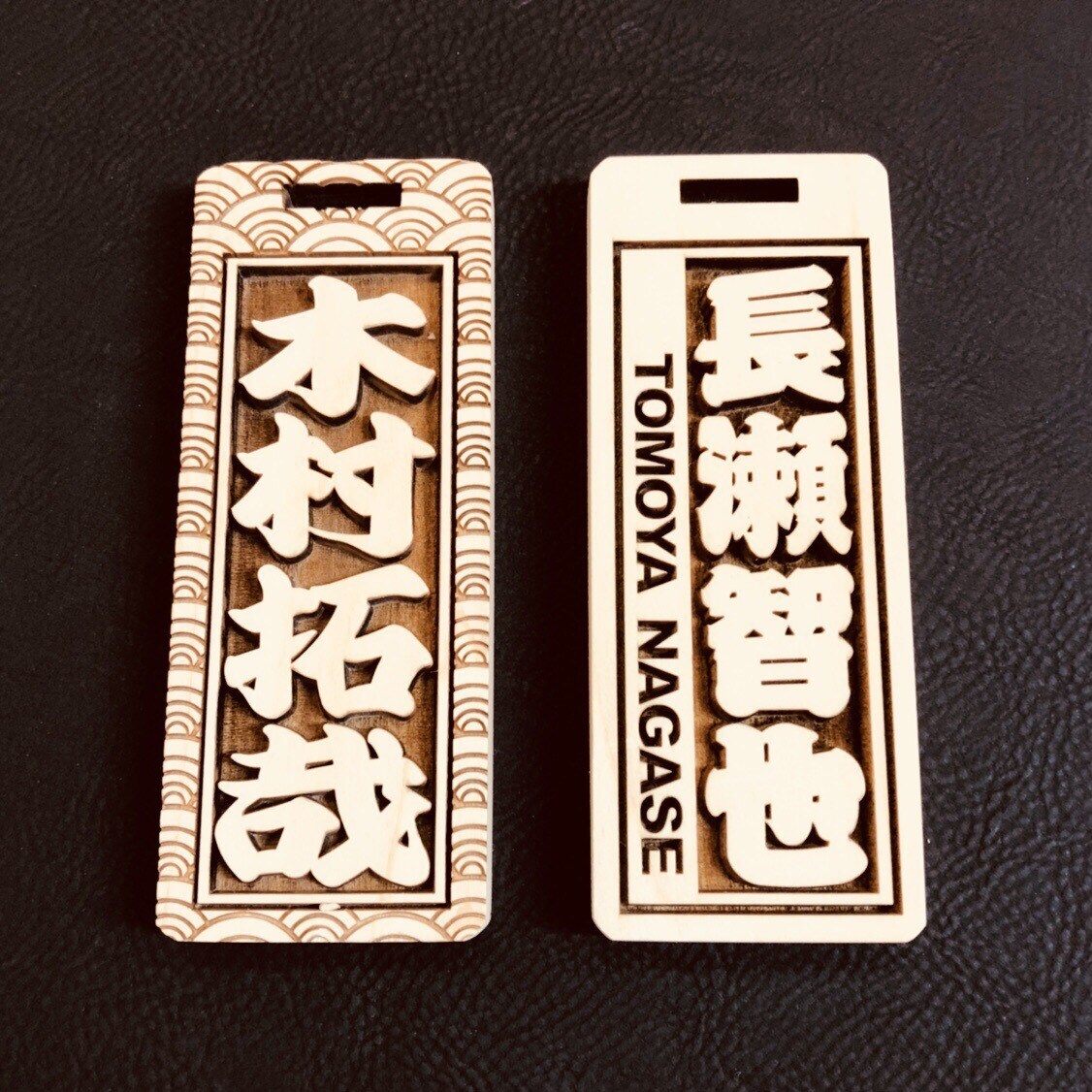 ヒノキネームタグ  お名前 彫刻致します ✨10cm×4cm×厚み9mm✨目立ちすぎます✨ イメージ5