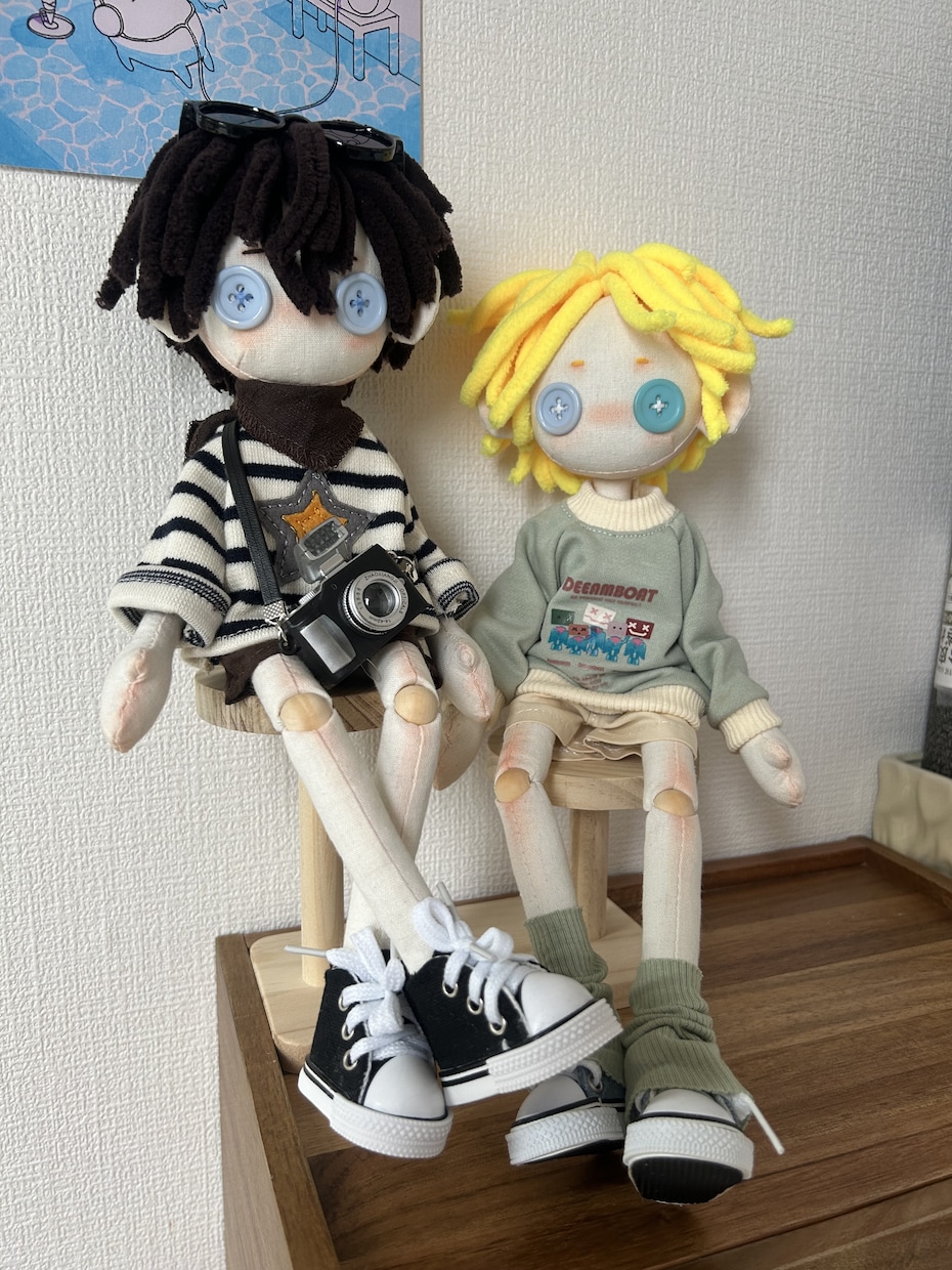 CCDOLL・手作りぬいぐるみを販売します 完全一点もの・即納OK・オッドアイ少年 イメージ2