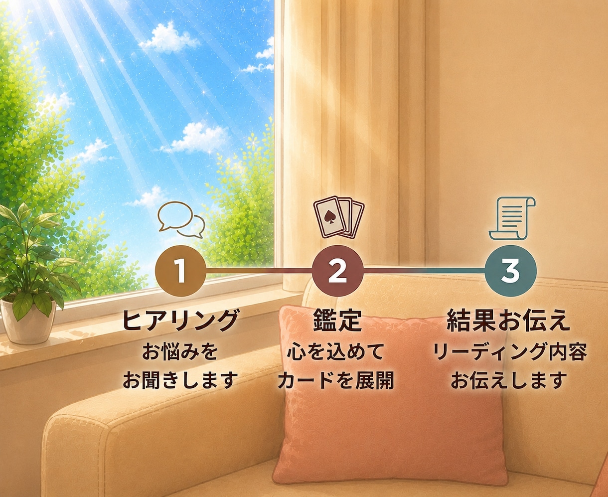 人間関係のモヤモヤをカードの言葉でお手紙にします 職場・友人・家族・ママ友…気になる関係を占います イメージ6