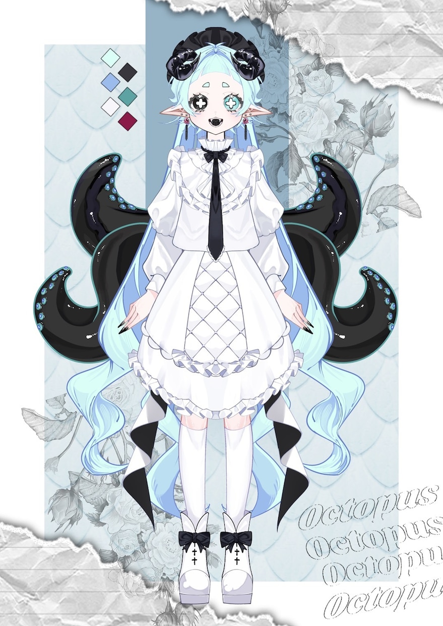 キャラクターデザイン/立ち絵の制作をいたします 配信やTRPG等で使う立ち絵の制作を行います！ イメージ4