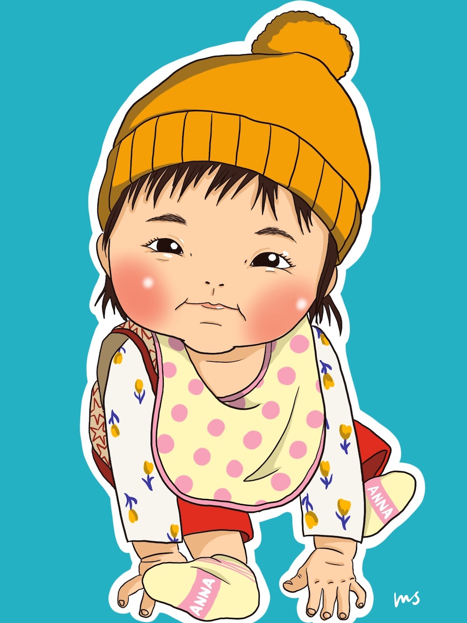 お子様の似顔絵お描きします 記念日に、我が子の成長記録に、プレゼントに、この1枚。 イメージ1