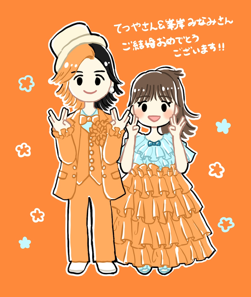 写真をもとにイラスト描きます 写真を元にゆるかわな似顔絵を描きます！ イメージ2