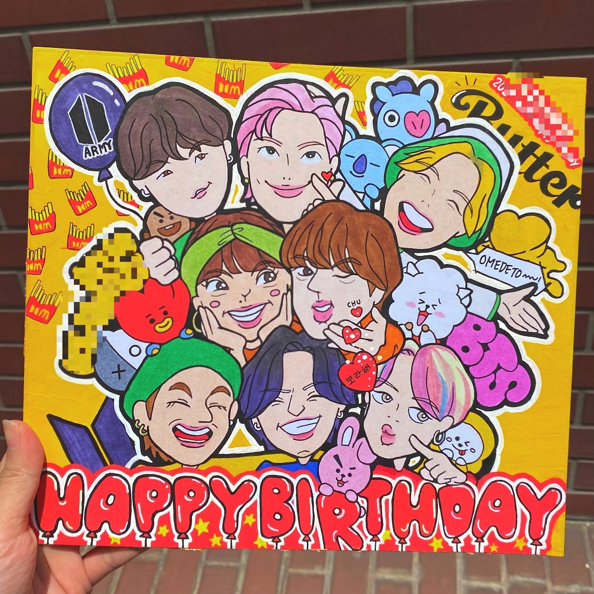カラフルでポップな似顔絵描きます （8名まで対応）プレゼントにおすすめ☺︎ イメージ2
