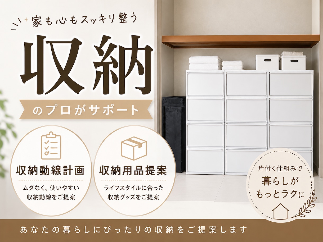 お客さまの家に合った収納計画をします 【家づくり中の方の収納提案書を作成】 イメージ1