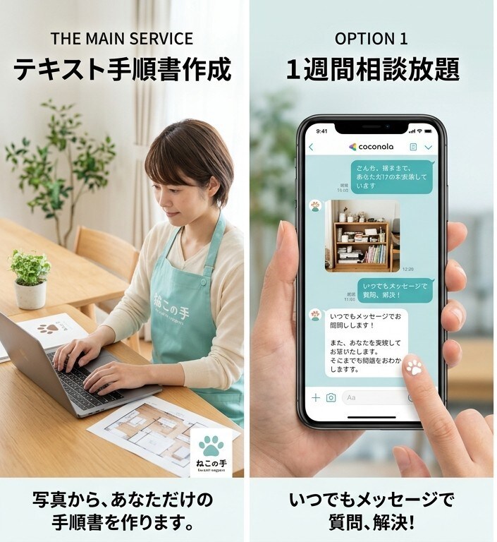 写真1枚で変わる！プロが片付け手順書を作ります どこから手をつけたらいい？片付けのプロが優しくナビゲート イメージ3