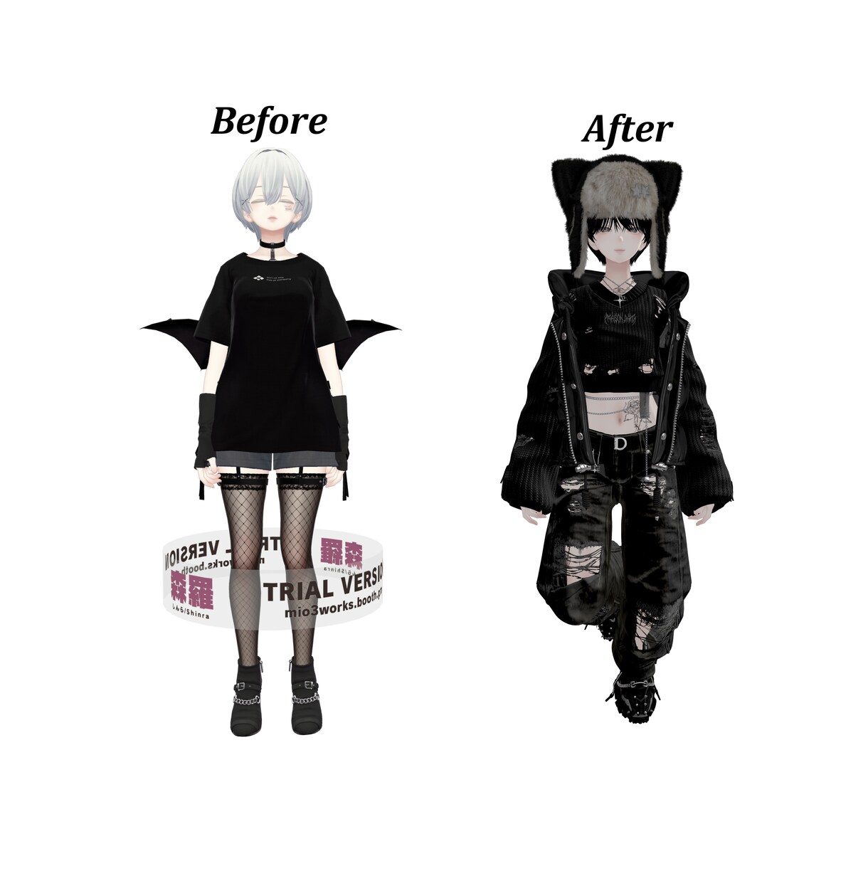 VRC アバター改変代行 承ります あなたの「理想」のアバターを一緒に作りませんか？ イメージ2