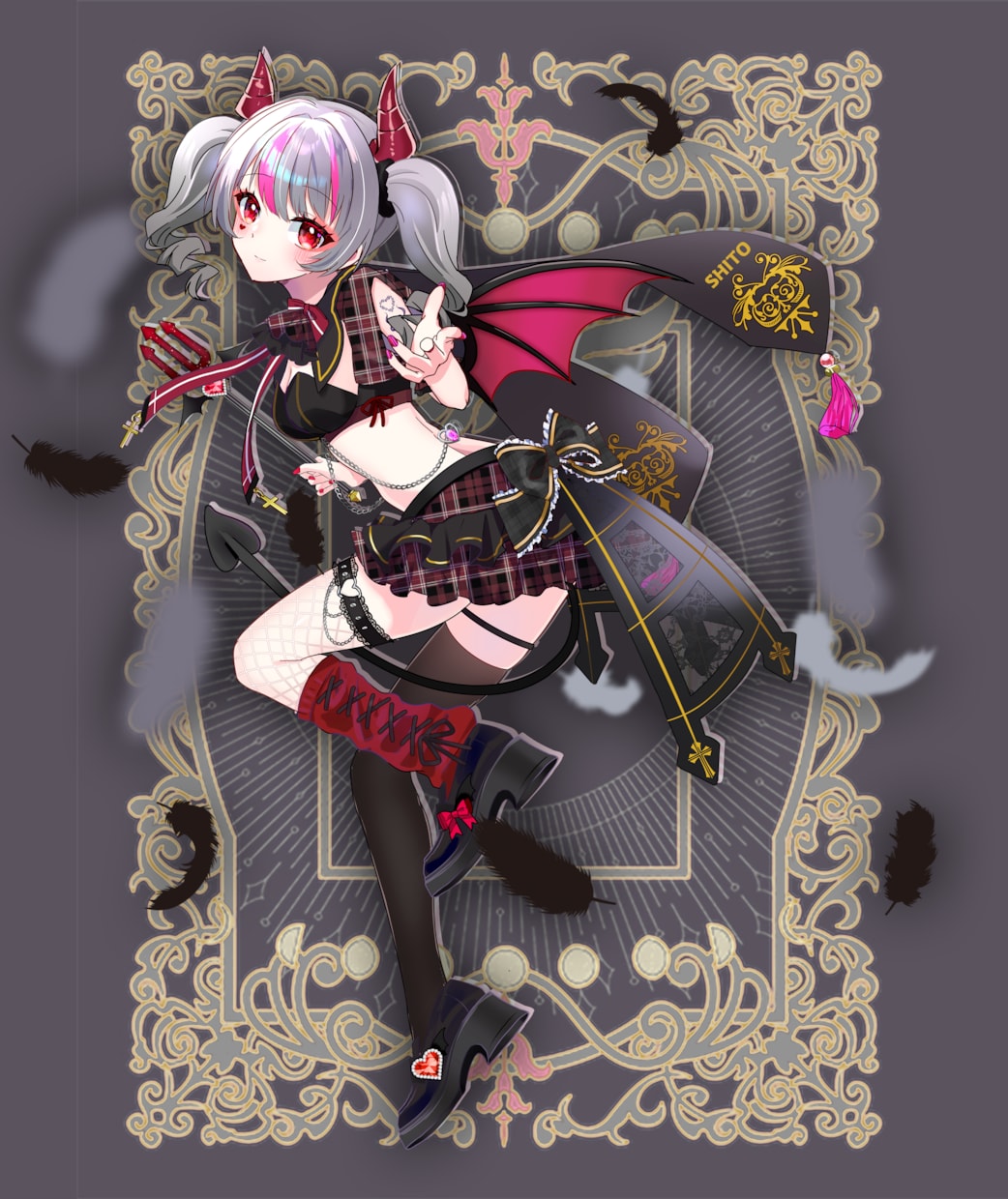 最短当日！IRIAM◎天使or悪魔イラスト描きます 配信にも！天使・悪魔衣装のキャラ立ち絵を即納でお書きします イメージ7