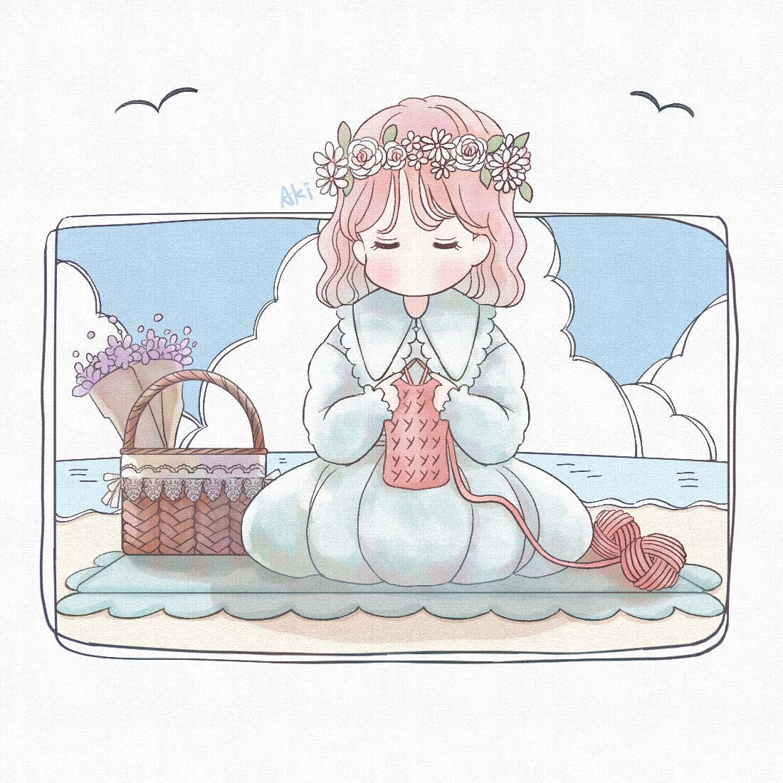 ゆるかわいい絵柄のイラスト描きます ゆるかわなミニキャラサイズの人物イラストが欲しい方へ イメージ8
