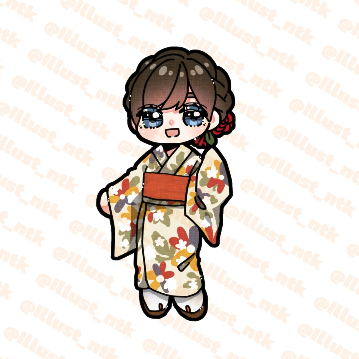 グッズ向けの可愛いミニキャライラストを描きます 最短即日納品♡お姿を最大限可愛く表現します！ イメージ4