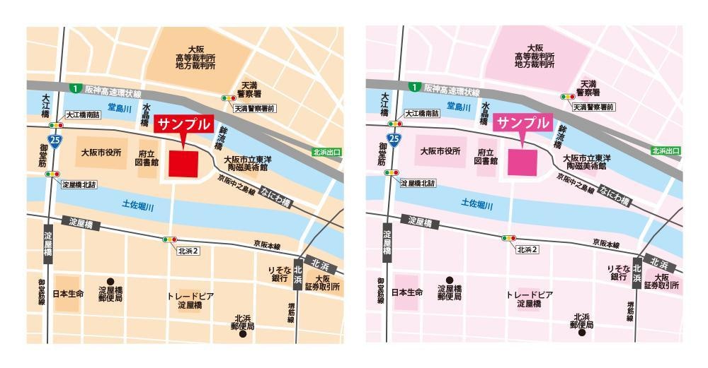 シンプルな地図・マップを3,000円で作成します 住所だけからでも作成可能！修正は何度でも！ イメージ3