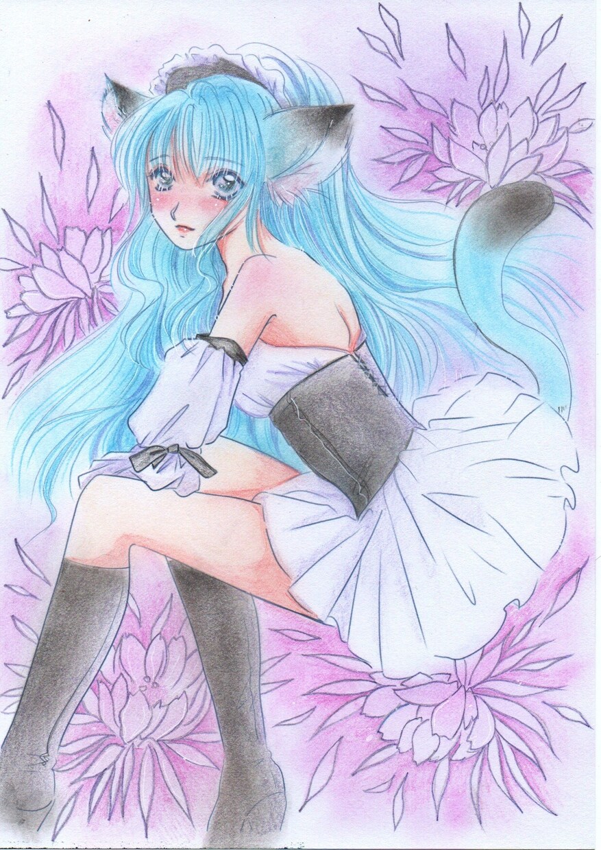 アナログイラスト(基本サイズは葉書)お描きします 個人鑑賞用やプレゼント用にイラストが欲しい方に イメージ7