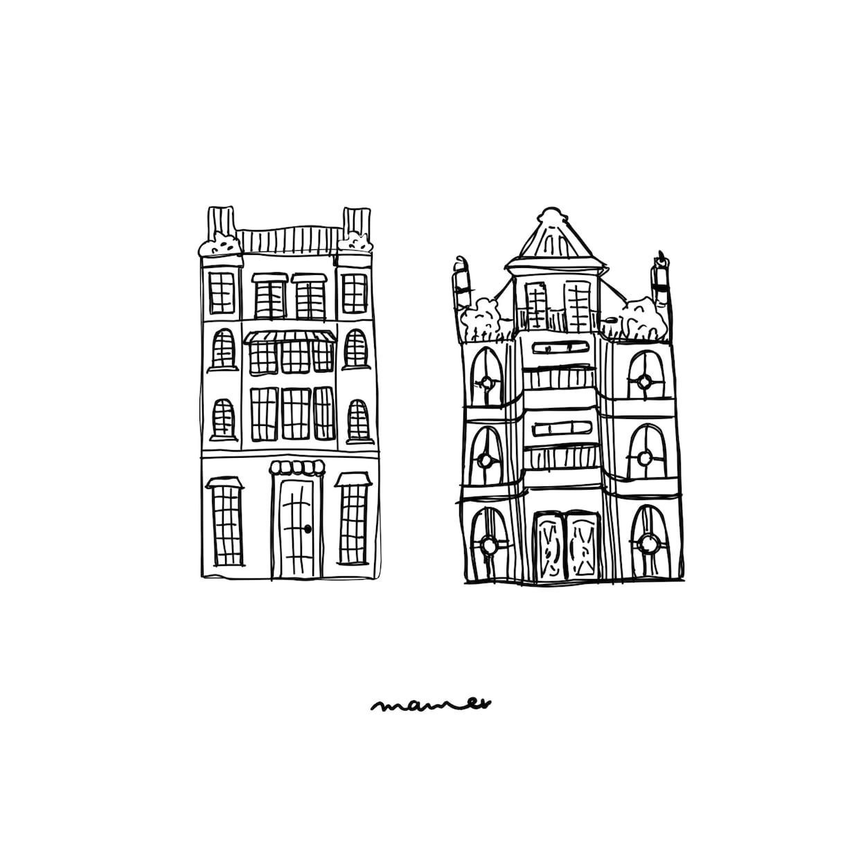 建物イラスト描きます おしゃれな線画アート、挿絵などにどうぞ イメージ8