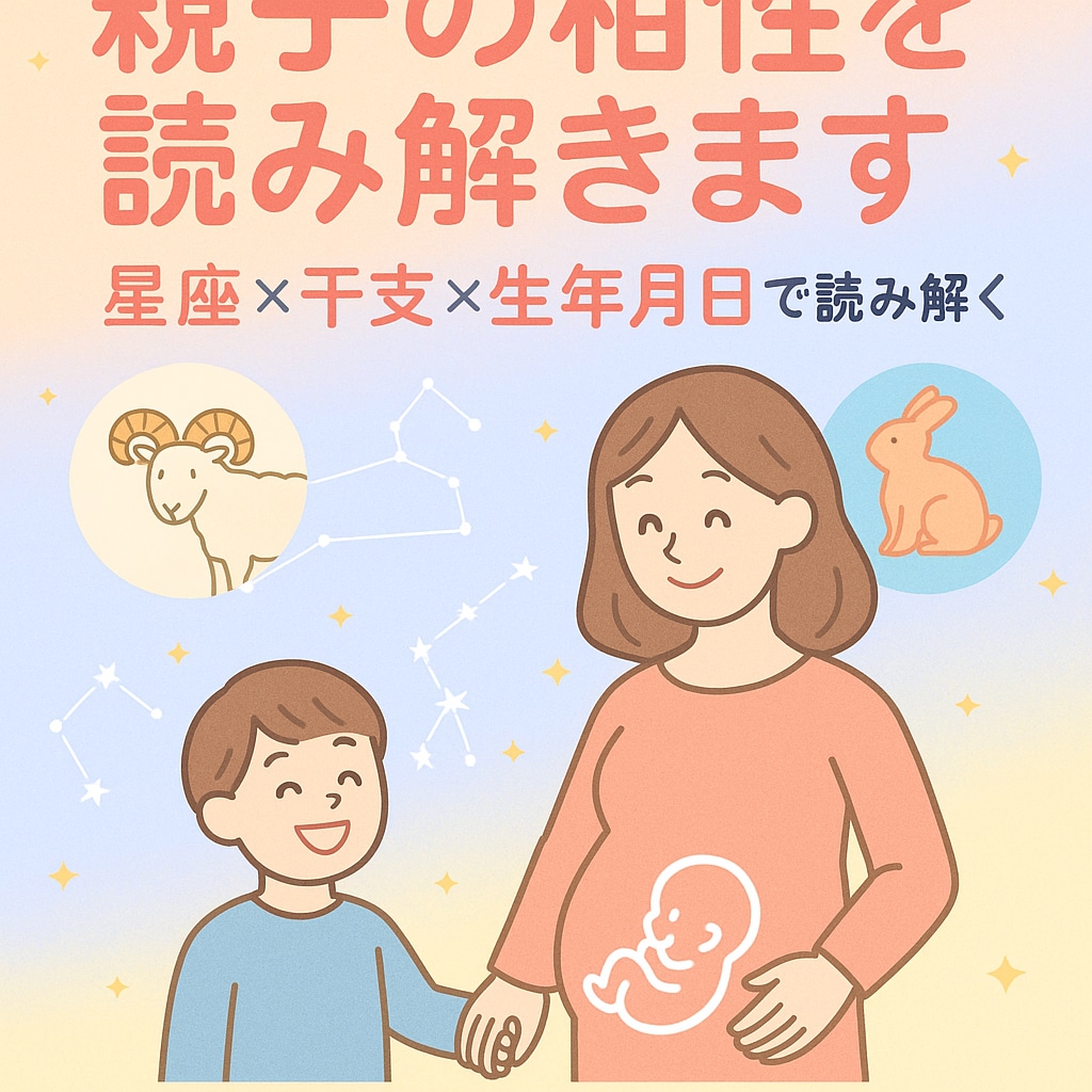 星座×干支×九星気学で親子の相性を読み解きます 「子どもの気持ちがわからない…」そんなモヤモヤを読み解きます イメージ1