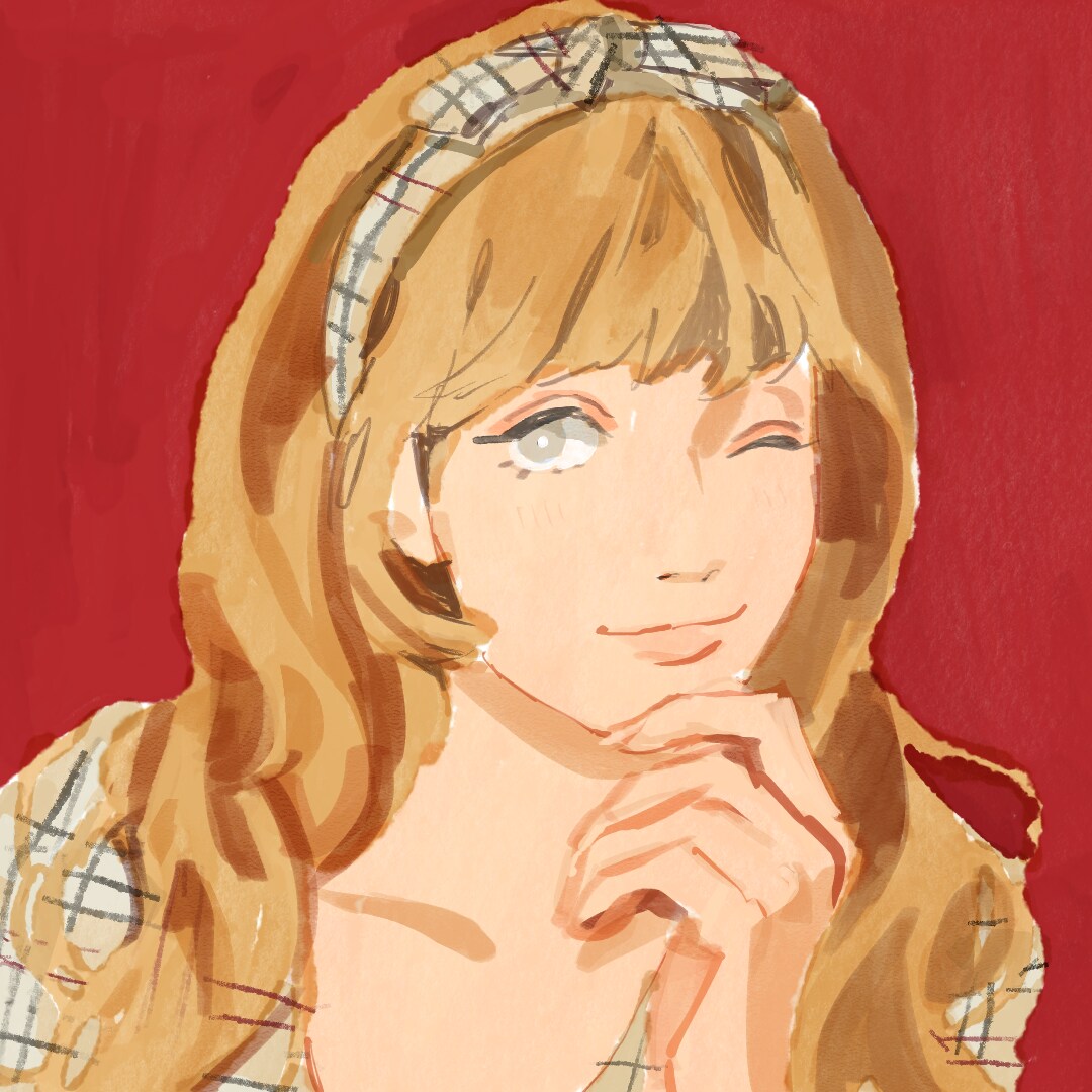 snsの似顔絵アイコン制作します 水彩風のファッションイラストな似顔絵を描きます。 イメージ1